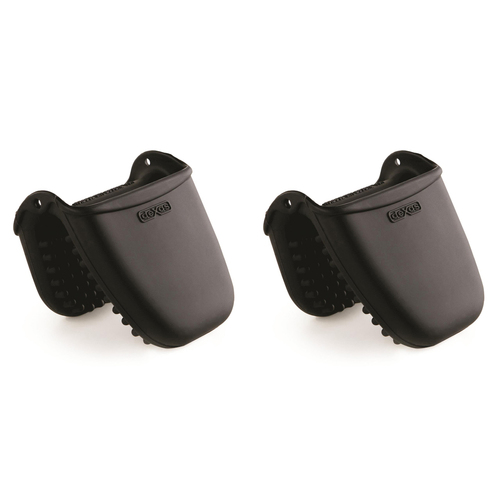 2PK Dexas Silicone Nib 11cm Mini Oven Hand Mitt Protection - Black