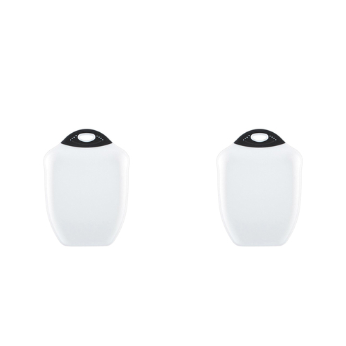 2PK Dexas 33cm Chop & Scoop Chopping Board Medium - White/Black
