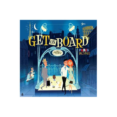 Iello Get on Board Paris & Rome Kids Board Game 8y+