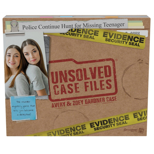 Crown & Andrews Unsolved Case Files 3 Avery & Zoe Gardner Board Game 14y+