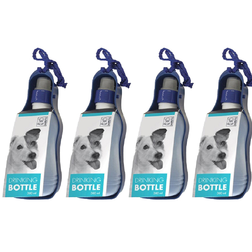 4PK M-Pets 300ml Dog/Puppy Pet Travel/Walk Water Portable Drinking Bottle Cup Small