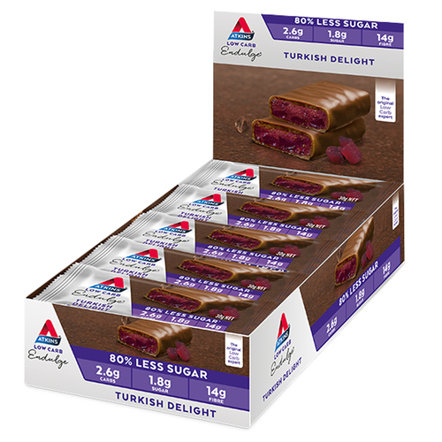15pc Atkins Low Carb 30g Endulge Bar - Turkish Delight