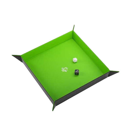 Gamegenic Magnetic Dice Tray Square 269x269mm Black/Green