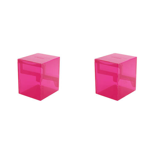 2PK Gamegenic Bastion 100+ Card Deck Box Organiser XL - Pink