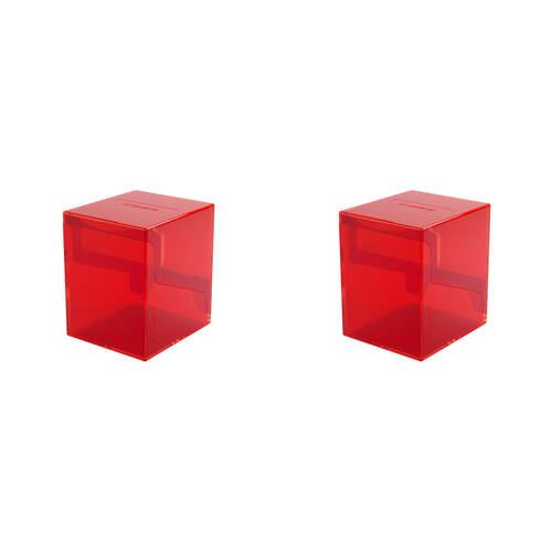 2PK Gamegenic Bastion 100+ Card Deck Box Organiser XL - Red
