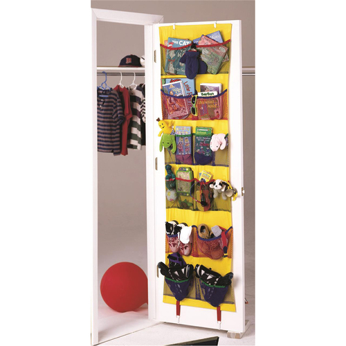 Jokari 50cm Kids Stuff Wall/Door Hanging Organiser - Yellow