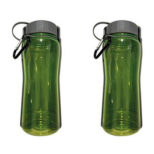 2PK M-Pets 700ml Dog/Puppy Pet Travel/Walk Water Portable Drinking Bottle Cup Green