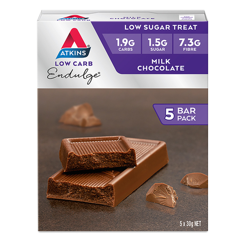 5pc Atkins Low Carb 30g Endulge Bar - Milk Chocolate
