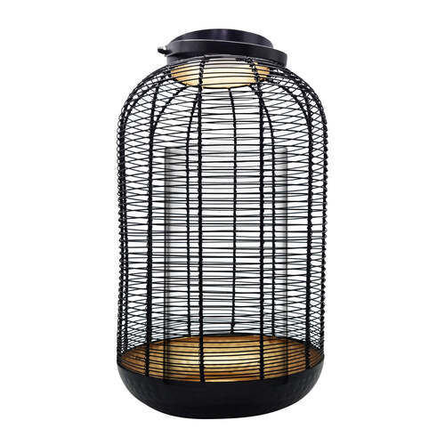J.Elliot Lorne 25x42cm Lantern Candle Holder - Black/Gold