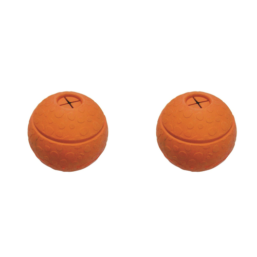 2PK M-Pets 7.5cm Herse Dog/Puppy Pet Rubber Ball Chew Gum Care Play Toy Assort