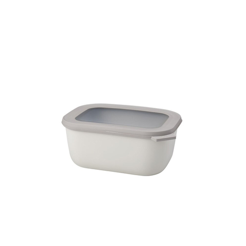 Mepal Multi Cirqula Food Bowl w/ Lid Rectangle 1.5L/50.7oz - Nordic White