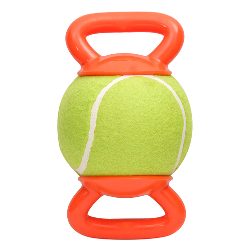 M-Pets 23cm Handly Pet/Dog Interactive Ball Green & Orange