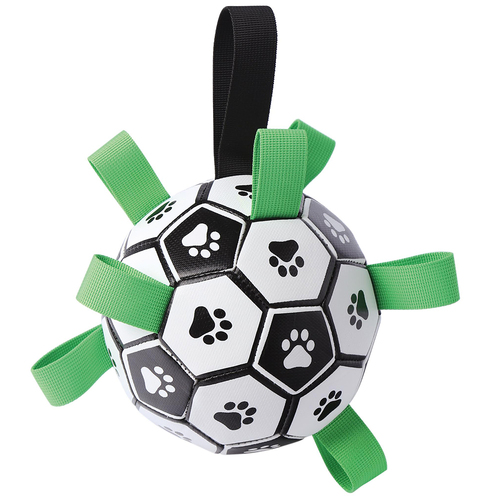 M-Pets 15cm Soccer Ball Toy w/ Pump For Dogs 9-27kg