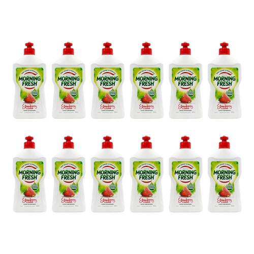 12PK Morning Fresh Dishwashing Liquid Ultra Concentrate Strawberry & Guava 400ml