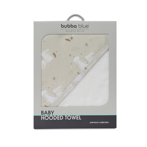 Bubba Blue Bunny Dream Baby Hooded Towel 80x80cm 