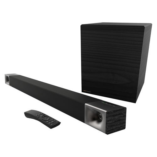 2pc Klipsch Cinema 600 3.1 Channel Sound Bar & Wireless Subwoofer Speaker Black