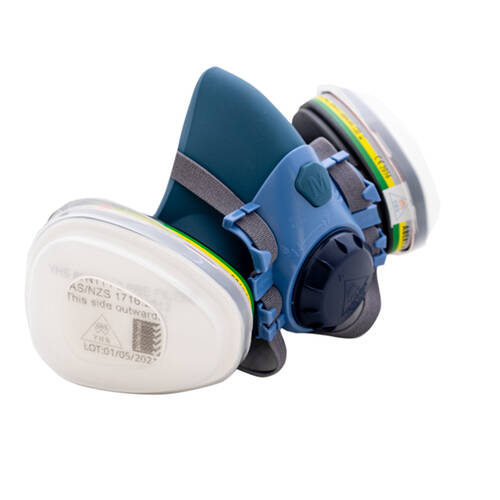 6pc AgBoss Half ABEK1 Mask Respiratory Farmers Kit With P2 Filter Pads