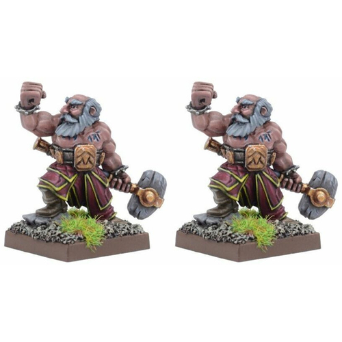 2PK Mantic Games Kings Of War Dwarf Stone Priest Miniature Toy