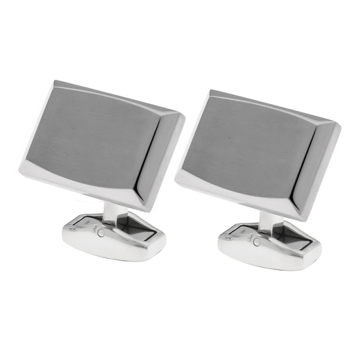 Cross Charles Stainless Steel Cufflinks Formal/Party Silver