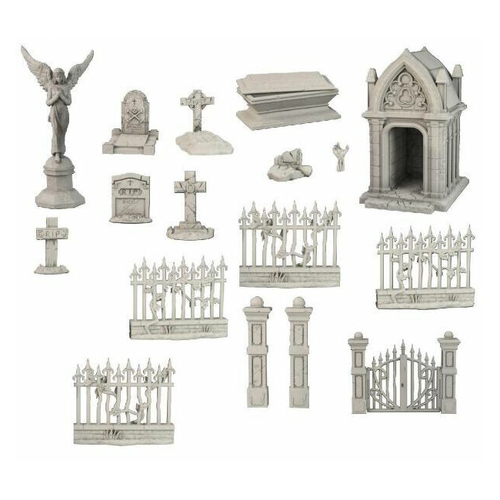 18pc Mantic Games Terrain Crate Graveyard TTRPG Accessory Set