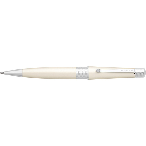 Cross Beverly Ball Point Pen Medium NibWhite/Chrome