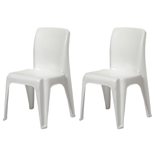 2x Tuff Play 38x53cm Tinker Chair Kids 2-6y - Chalk White