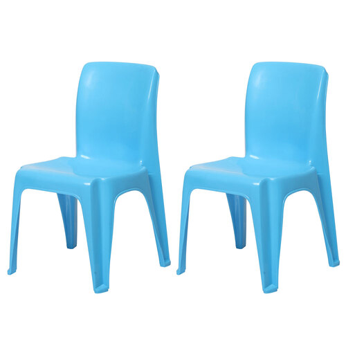 2x Tuff Play 38x53cm Tinker Chair Kids 2-6y - Sky High Blue
