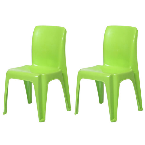 2x Tuff Play 38x53cm Tinker Chair Kids 2-6y - Apple Green
