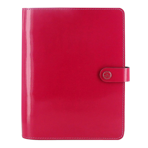 Filofax The Original Personal Organiser Leather Patent Fuchsia