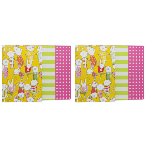 2x 3pc Lantern Studios Animal Playdate A5 Journal Set - Cahier