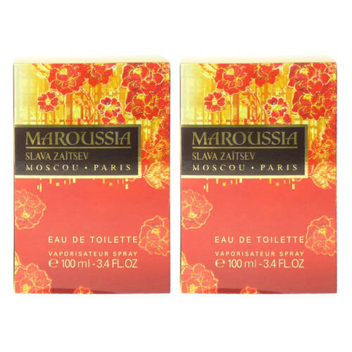 2PK Slava Zaitsev Maroussia 100ml EDT Eau De Toilette Perfume For Women