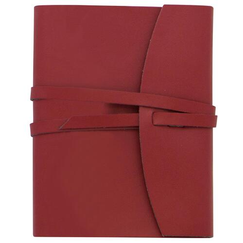 Scripto A6 Wrap Home Office Meeting Writing Journal Red