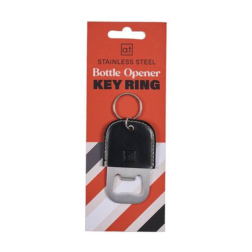 Annabel Trends Mens Stainless Steel Bottle Opener Key Ring 7.5x4.5cm