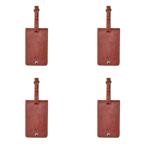 4PK Annabel Trends Gentlemans Luggage Tag Suitcase Identifier 12cm