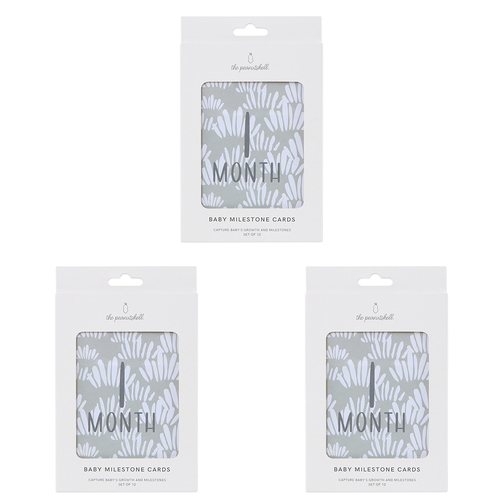 3PK The Peanutshell Madagascar Milestone Cards Baby Nursery Decor