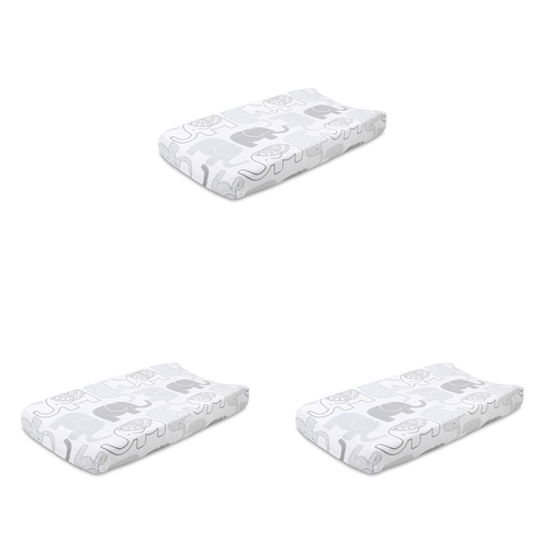 3PK The Peanutshell Grey Changing Pad Cover Baby Nursery Decor