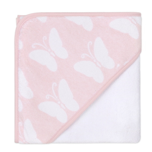 The Peanutshell Butterfly Whisper Hooded Towel Baby Nursery Decor
