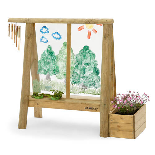 Plum Play Kids/Childrens Discovery Create and Paint Wooden Art Easel 3Y+