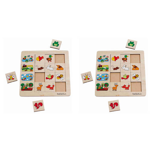 2PK Beleduc Sorting Game Puzzle - Environment Educational Toy Kids/Children 3y+