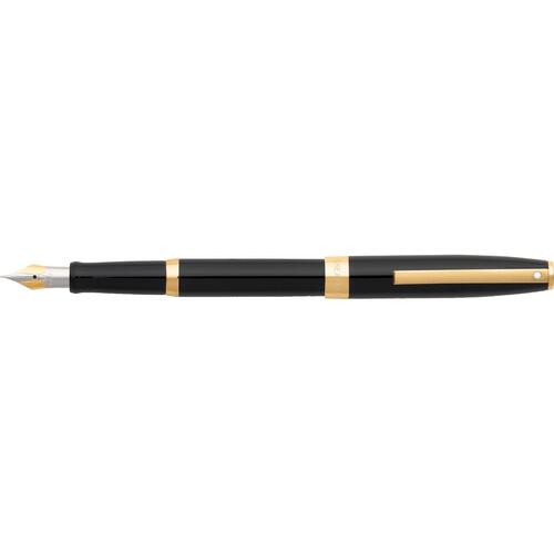 Sheaffer Sagaris Fountain Pen Medium Nib Gloss Black/Gold TT