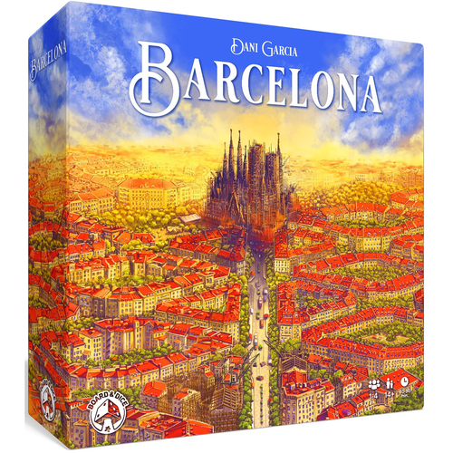 Board & Dice Barcelona Tile Placement Tabletop Party Board Game 14y+
