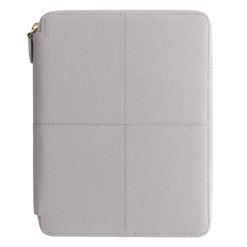 Filofax A5 Classic Stitch Zip Folio Personal Organiser - Grey