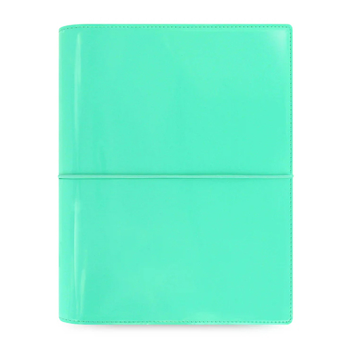 Filofax A5 Domino Patent Personal Organiser - Turquoise
