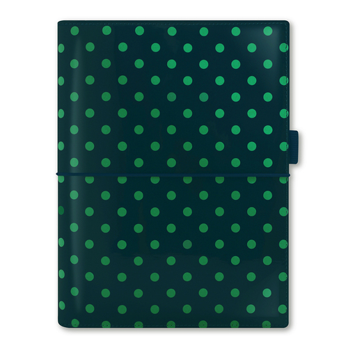 Filofax A5 Domino Patent Personal Organiser - Pine/Spots