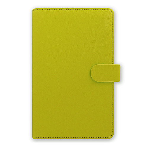 Filofax Saffiano Personal Compact Organiser Faux Leather - Pear