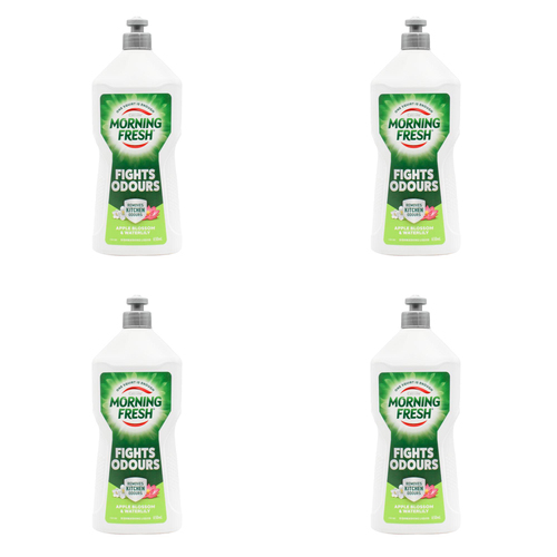 4PK Morning Fresh Dishwashing Liquid 650ml Apple Blossom & Waterlily