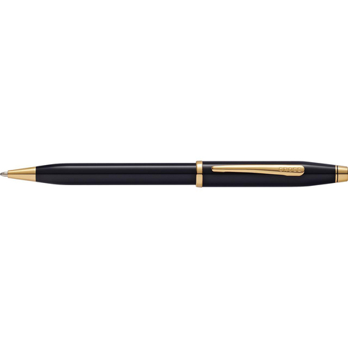 Cross Century II Ball Point Pen Medium Nib 23KT Black Lacquer