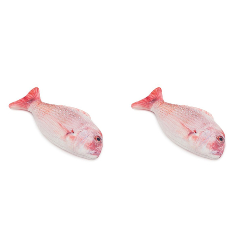 2x Rosewood 100% Natural Catnip Kicking/Pouncing Snapper - Red 