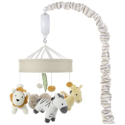 The Peanutshell Safari Animals Dreams Musical Lullaby Mobile Multicoloured