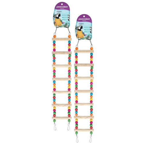 2PK Paws And Claws Parrot Wooden Ladder 54X10Cm 